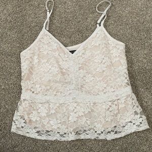 pink lace top